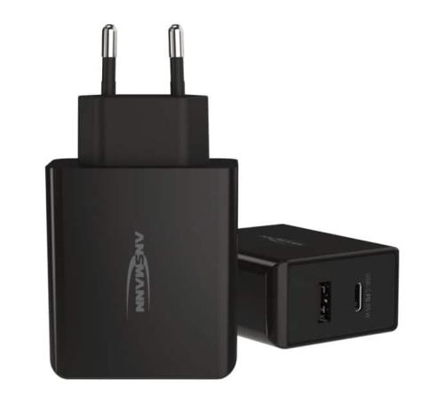 Chargeur secteur USB-A USB-C 65W Ansmann