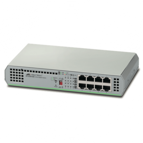 Switch métal 8 ports Gigabit Allied Telesis AT-GS910/8E