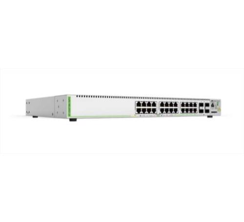 Switch 24 ports giga PoE+ 370W 4 SFP Allied Telesis