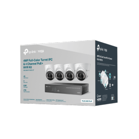 Kit NVR 4 canaux 2 To + 4 caméras C445 2.8 mm VIGI