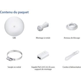 Pont WiFi 60 Ghz / 5 GHz GigaBeam UBIQUITI