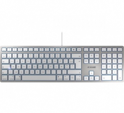 Clavier USB Slim pour Mac KC 6000 argent