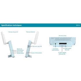 Routeur Eagle Pro AI 4G+ WiFi 6 D-Link G416/E