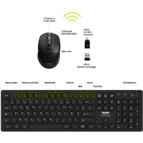 Pack clavier souris Tough Wireless Port Design
