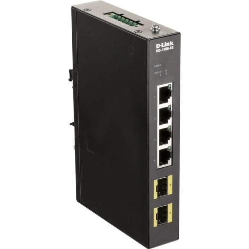 Switch industriel 4 ports giga 2 SFP D-LINK DIS-100G-6S