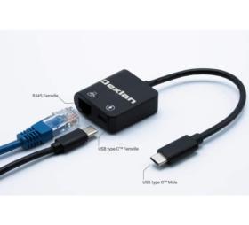 Adaptateur USB-C RJ45 gigabit avec chargeur 100W