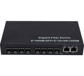 Switch Gigabit 8 SFP + 2 RJ45
