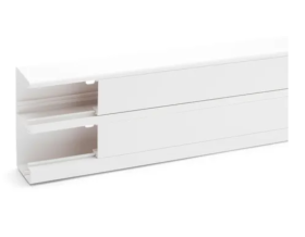 Goulotte CLIDI PVC blanc 130x55 2 mtres Rehau