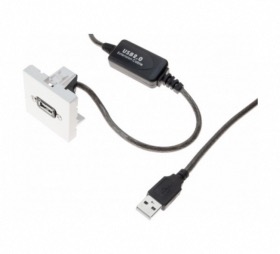 Plastron USB type A F/M 45 x 45 5 m coud