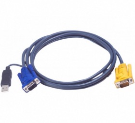 Cordon KVM VGA/USB 1,8 mètres ATEN 2L-5202UP