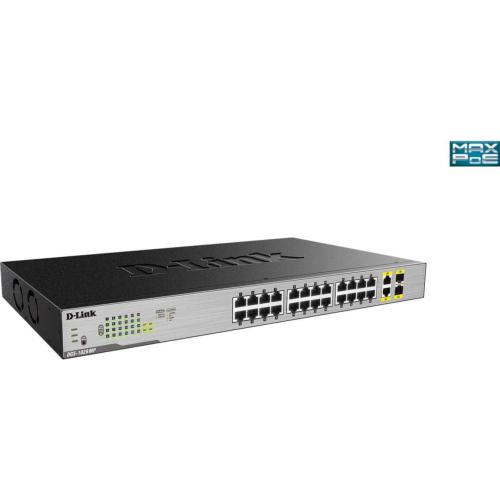 Switch D-LINK 24 ports gigabit PoE+ 2 combo SFP DGS-1026MP