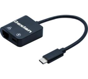 Adaptateur USB-C RJ45 gigabit avec chargeur 100W
