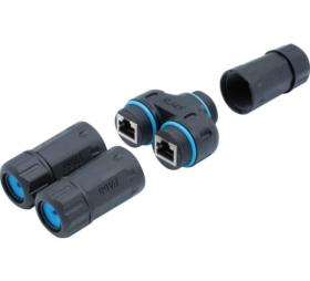 Doubleur de port RJ45 étanche IP68