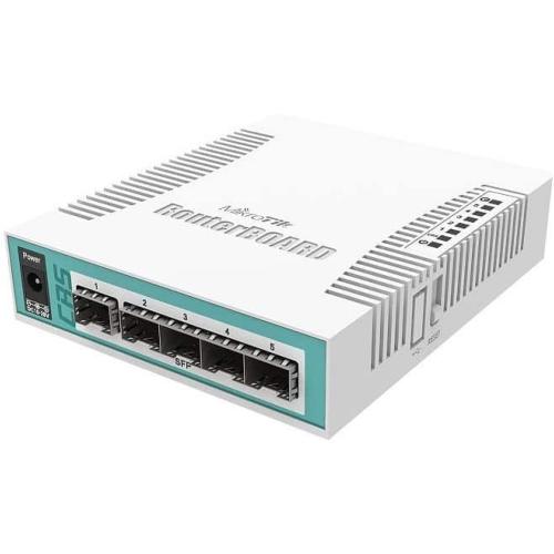 Switch 5 ports SFP 1 combo RJ45/SFP Mikrotik CRS106