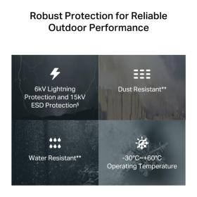 Routeur 5G 1 port 2,5 giga TP-Link NE200-OUTDOOR