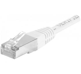 Cable ethernet blanc 15 cm catégorie 6 F/UTP aluminium