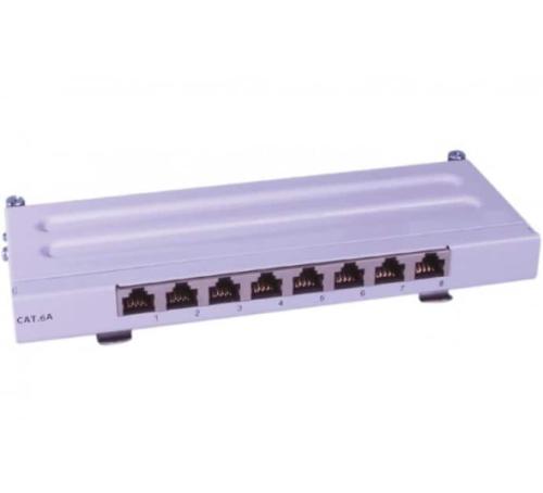 Panneau de brassage Rail DIN Cat 6a STP 8 ports