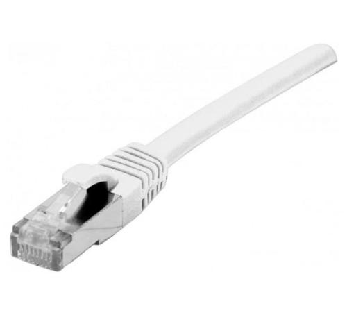 Câble RJ45 Cat 6a Blindé Snagless LSOH blanc - 25 M