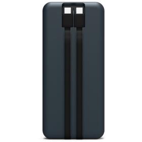 Powerbank 10000 mAh USB-A/C 2 câbles Port Design